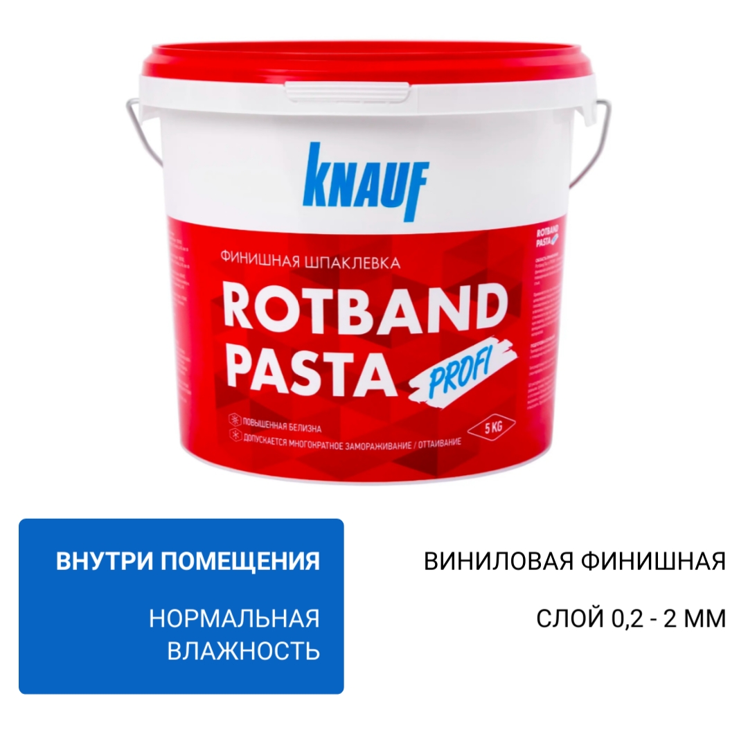 Финишная шпаклевка Ротбанд Паста Профи Кнауф (Knauf) 5 кг