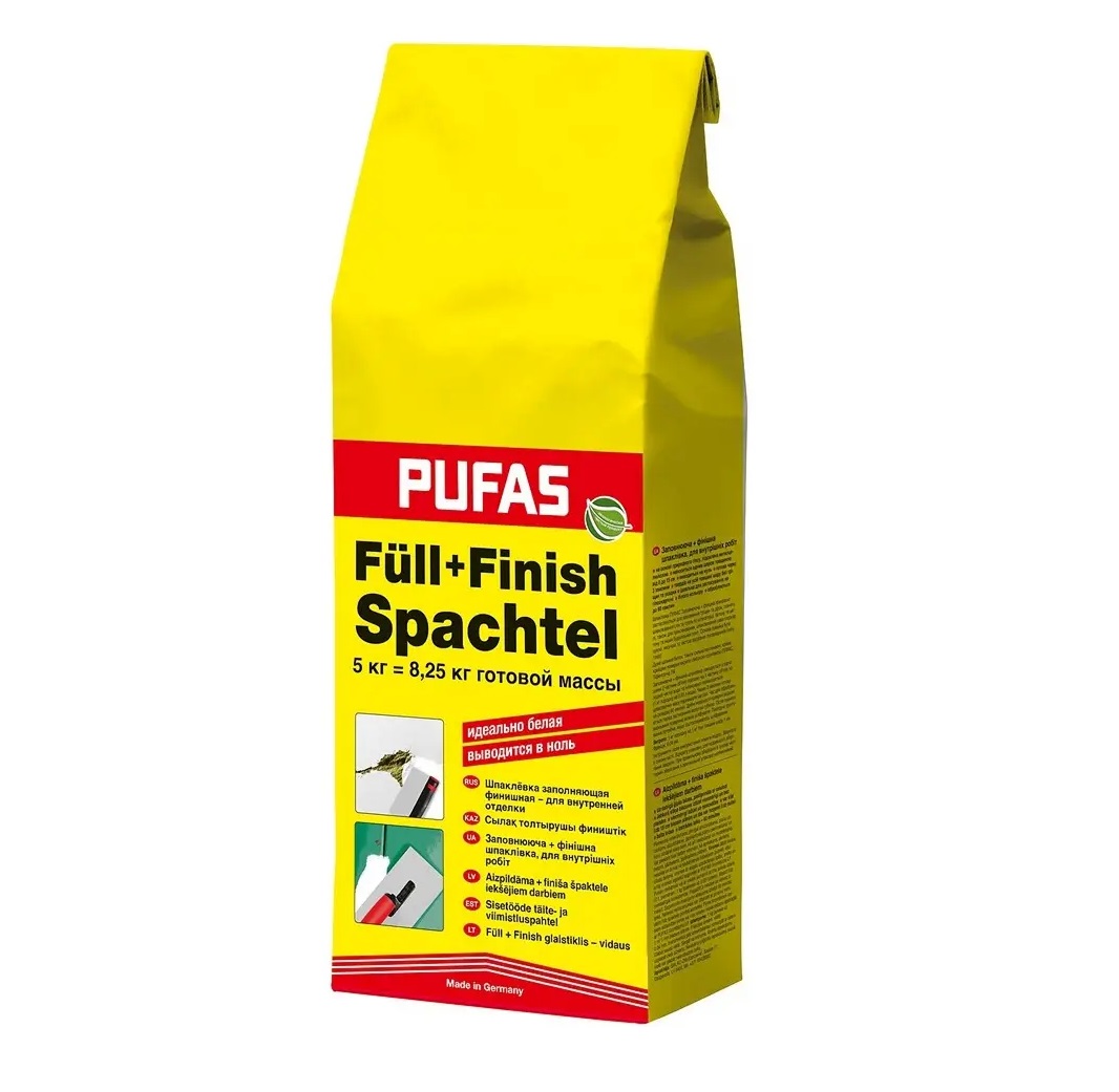 Шпаклевка гипсовая Pufas (Пуфас) FullFinish Spachtel 5 кг